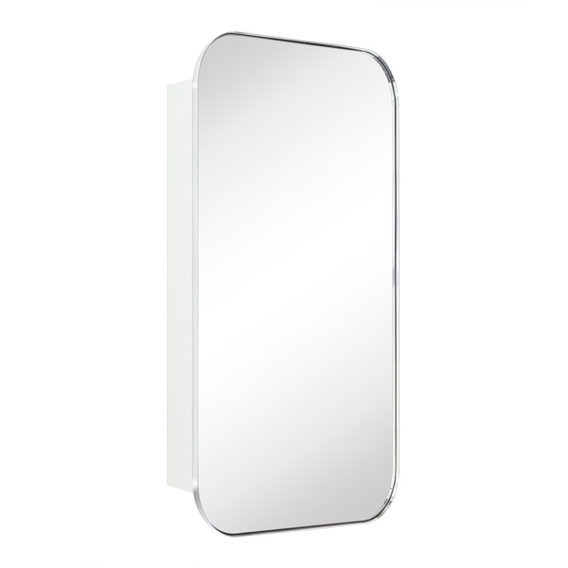Armoire à pharmacie en miroir H 40 po x l 20 po Adasu, Chrome