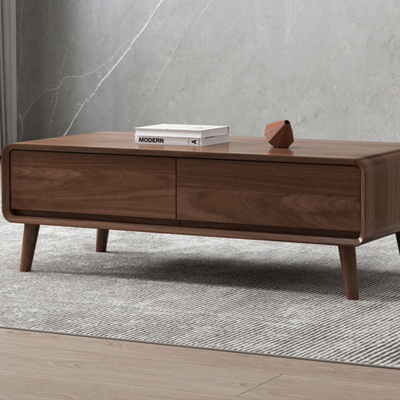 Table basse Nordic, Brun, H 16,93 po x L 55,12 po x l 31,49 po