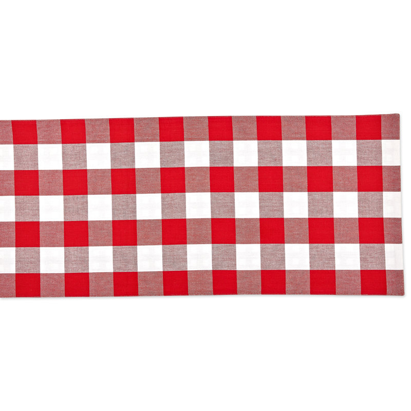Fairley Reversible Table Runner, Red/White, 72" x 14"