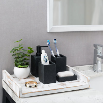 4 Piece Bathroom Accessory Set
