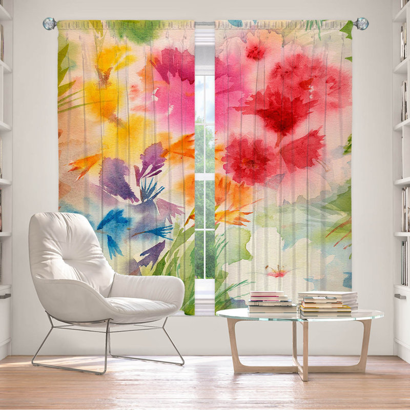 Paire de rideaux obscurcissant en polyester Eirlys, L 20 po x L 82 po