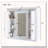 Bathroom Wall Cabinet with Mirror, Wall Mounted Medicine Cabinet with 4 Shelves-223040027