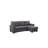 Latitude Run® Dark Gray Reversible Sleeper Sectional Sofa With Storage Chaise