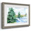 Evergreen Lake I, reproduction d'art encadrée-1038940497-1038940499