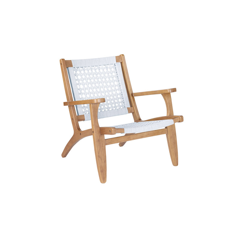 Mishka 28" W Armchair, Natural, White