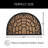Vitrail Half Circle Door Mat 24x16 Inch