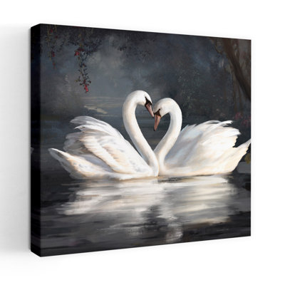 Swan Lake No Flowers Traditional Art