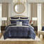 Ensemble de literie pour grand lit durable, chenille en polyester, confort moderne
