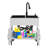 Laundry Sink With Pull-Out Faucet And Cabinet-124467820