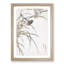 Japanese Grey Bunting Bird by Numata Kashu - Picture Frame Painting Print-55770521-55770520