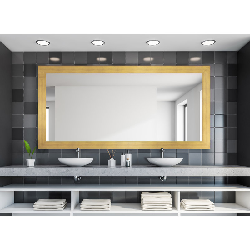 Miroir de salle de bain moderne et contemporain Coles Sunset, H 35 po x l 63,5 po