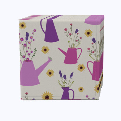 100% Cotton Floral Square Napkin