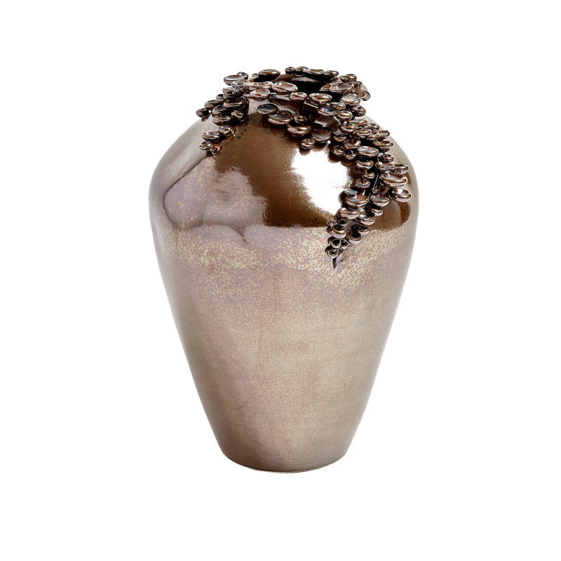 Cascading Reef Vase-Reactive Bronze-Tall