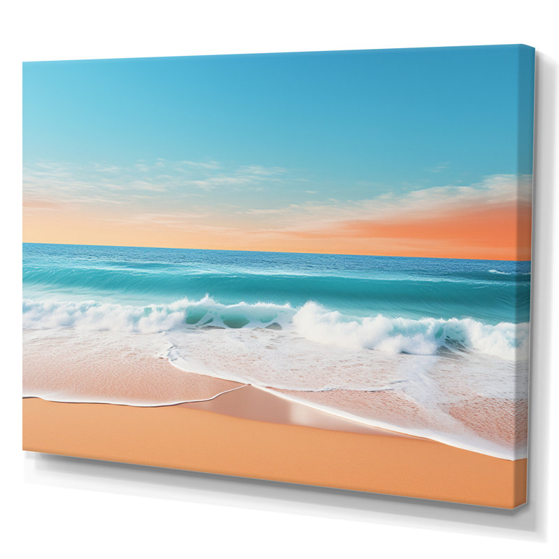 Coastal Minimalisme, photo V, reproduction d'art sur toile, H 30 po x l 40 po x P 1,5 po, Toile tendue