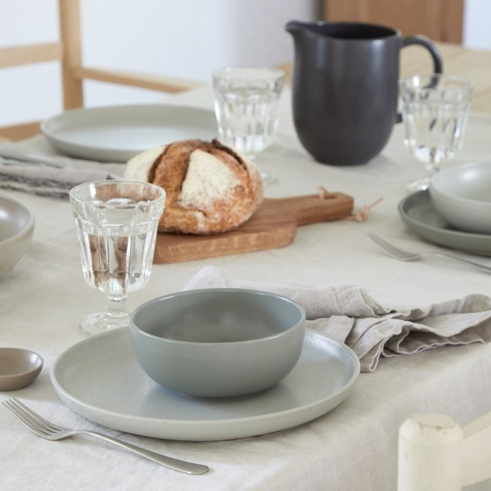 Casafina Pacifica Stoneware Cereal Bowl, Oyster Gray