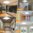 Motion Sensor Ceiling Light, 12 Inch Square Motion Sensor Light Indoor, 24W Wired Flush Mount Ceiling Light 5000K, Motion Activated Light For Hallway Stair Walk-In Closet Porch Laundry