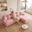 Causeuse 68 po avec 2 coussins décoratifs 68 po