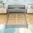 Wooden Platform Bed with Integrated LED Motion Sensor Light, Flexible Bed Guardrails and Shelf-312015104-312015117
