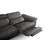 La Crosse Genuine Leather Electric Reclining Corner Sofa-406925628-406925629
