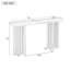 Table d'entrée 47,82 po Farmhouse Rattan Console-577648927