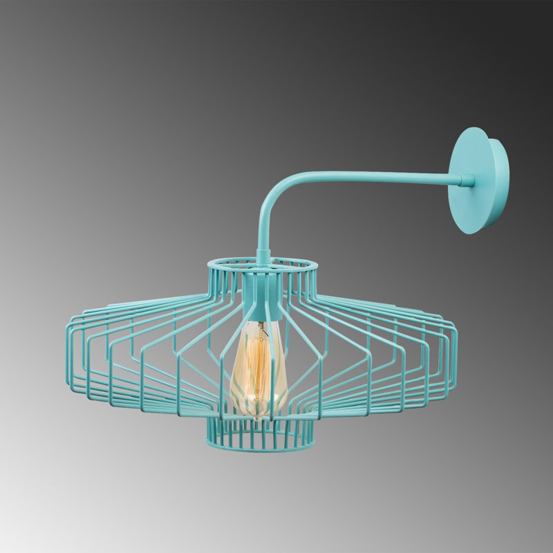 Applique murale articulée 1 lumière Akram, Turquoise