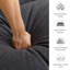 Causeuse modulaire rembourrée avec repose-pieds, coussins lombaires et coussins moelleux-381968313