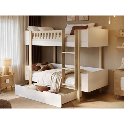 Kayla Bunk Bed with Storage White