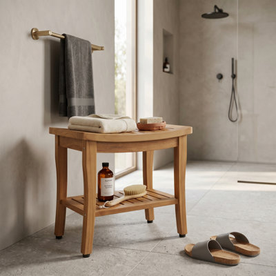 20''W Teak Shower Bench (Set of 2)
