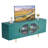 TV Stand for TVs up to 75 in Modern Entertainment Center with Glass Doors
