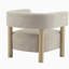 Fauteuil d'appoint rembourré Boucle