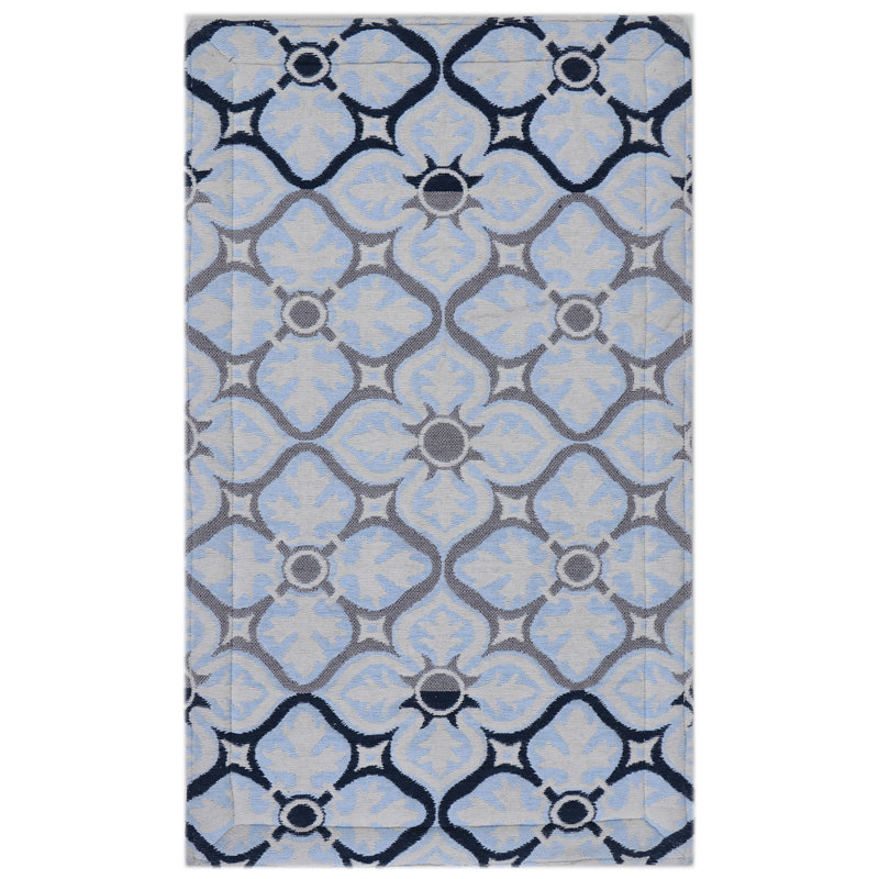 Geometric Polyester Anti-Fatigue Kitchen Mat