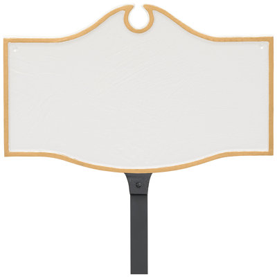 Colonial Petite Address Sign Plaque with Lawn Stake