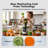 Euhomy 120v Slow Masticating Juicer With 5in Extra-wide Chute For Whole Fruits And Vegetables, Easy To Clean In Silver