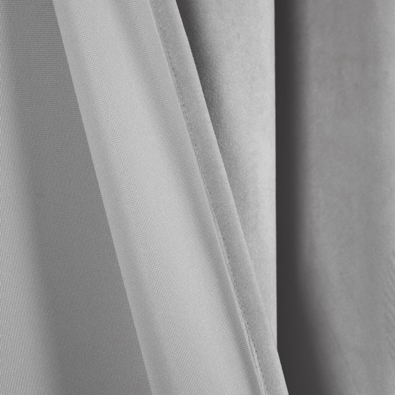 Rust Velvet Room Darkening Grommet Curtain Panels, Set of 2