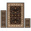 Ensemble de tapis oriental ébène / ivoire Gallaher