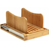 Ivation Folding Bread Slicer  Collapsible, Easy To Use Cutting