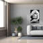 «Diamond Lips BW» par Design Fabrikken, estampe numérique sur toile-724431194