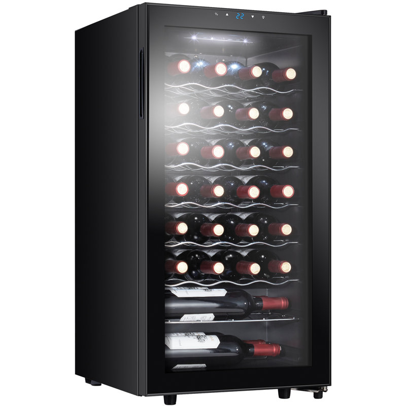STAIGIS Single Zone 17.3 " Freestanding 28 Bottle Wine Refrigerator