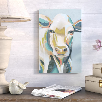 Colourful Cows III - Wrapped Canvas Print