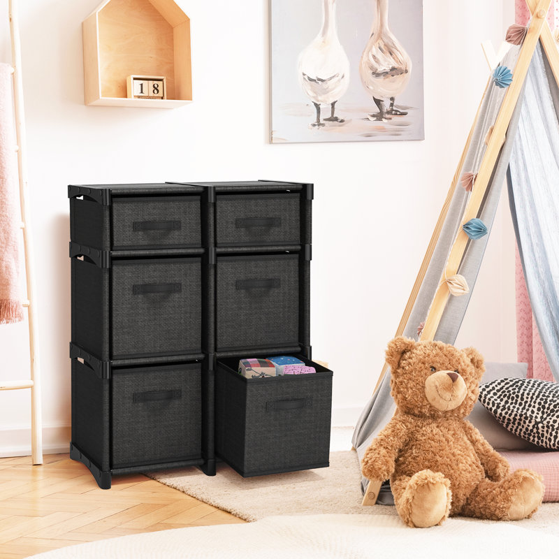 Britteny 6 Drawer Closet System, Black