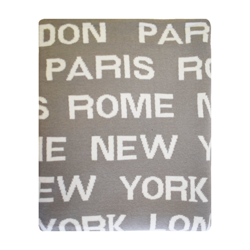  Jeté 100% coton London Paris New York