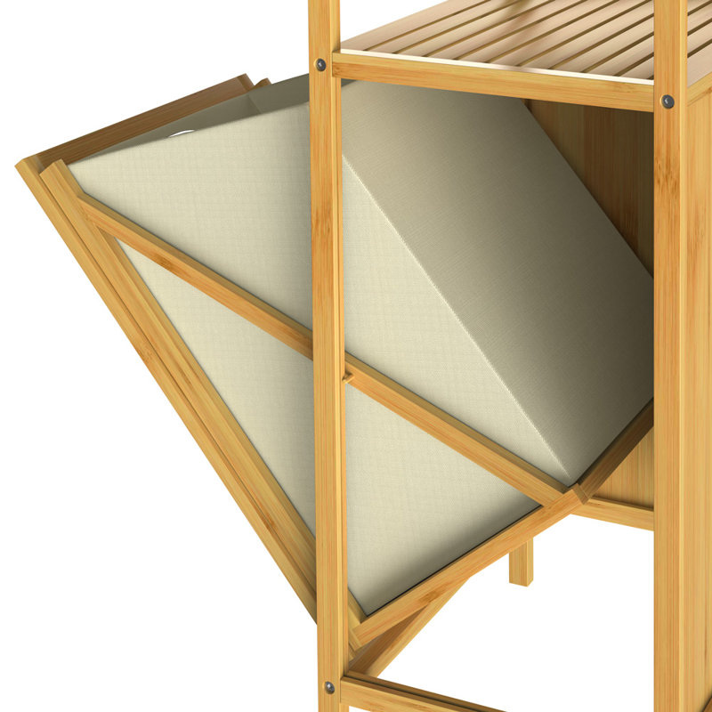 Nalis Solid Wood Freestanding Bathroom Cabinet