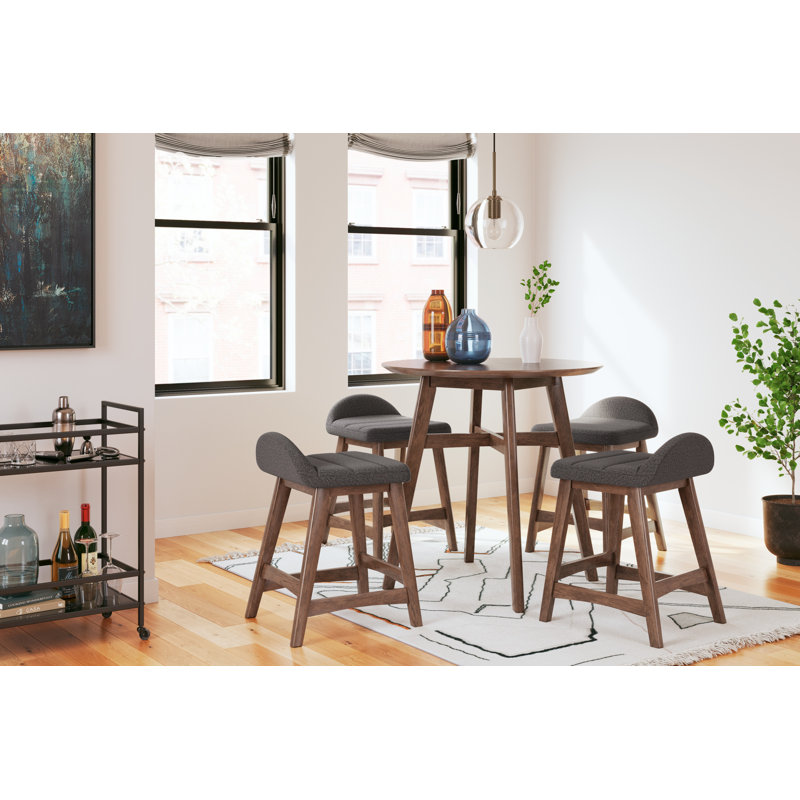 Tabouret de comptoir 24,25 po Munana, Noir