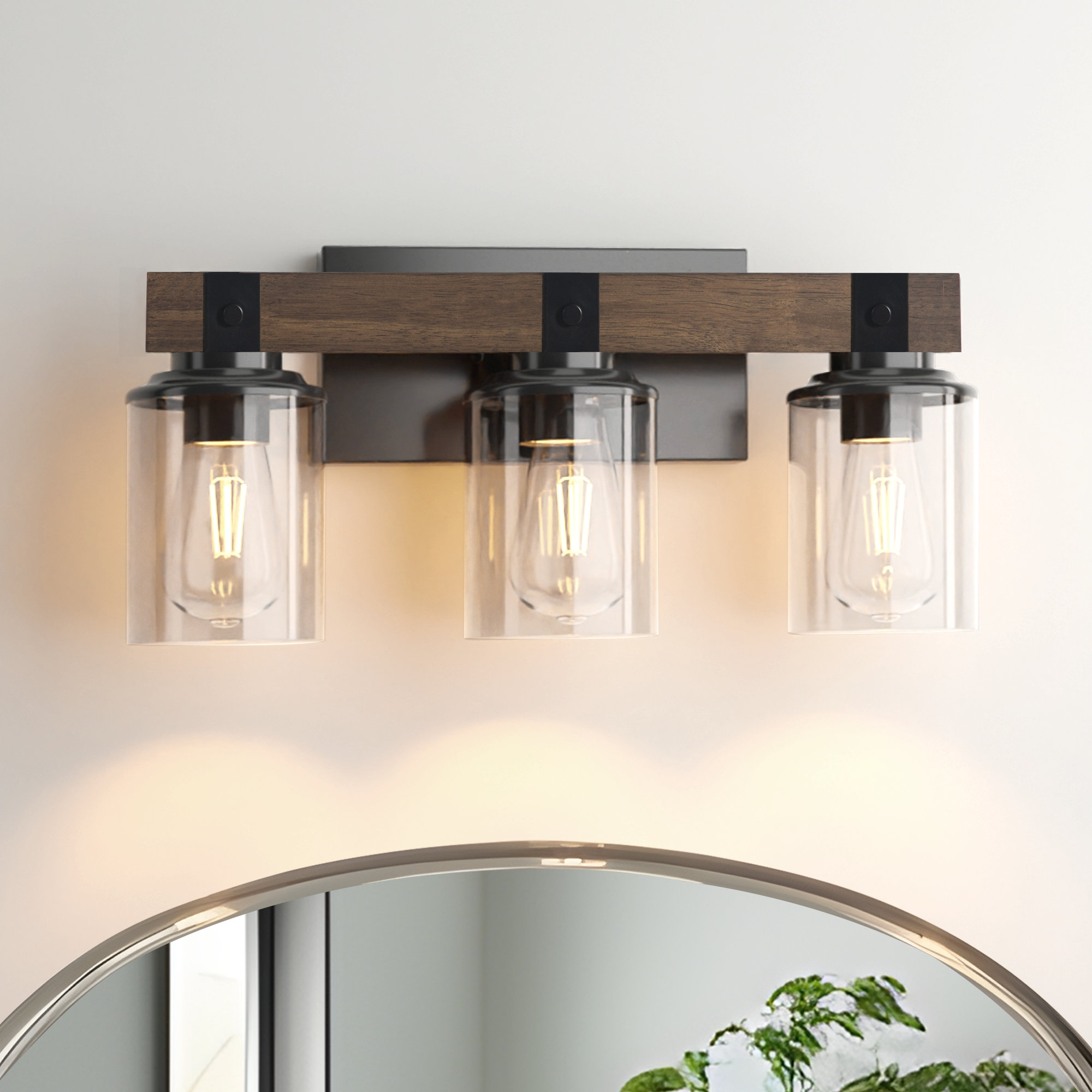 Wade Logan Averleigh 3 - Light Dimmable Vanity Light & Reviews | Wayfair