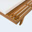 Ensemble de méridienne en bois d'acacia 4 pouces réglable Coussin résistant à l'eau 4 positions