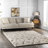 Pipers Contemporary Shag Performance Cream/Beige Rug-1533279702
