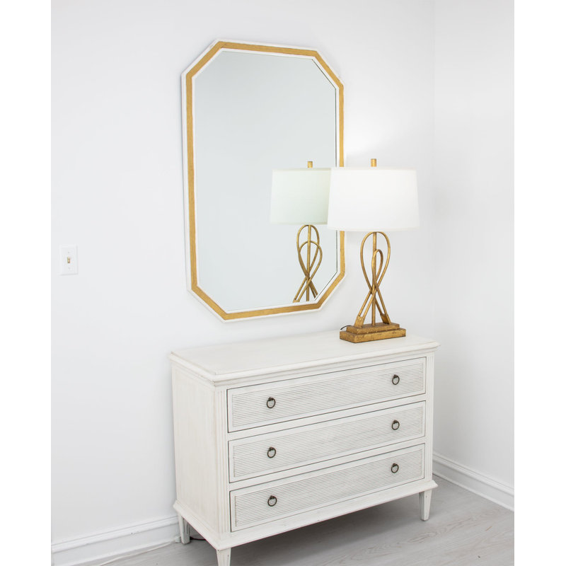 Panama Table Lamp, Antiqued Gold Leaf