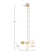 Aurelia 3-Light Chandelier with Frosted Glass Globe Bulbs