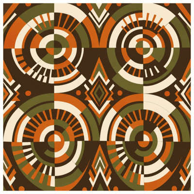 Housses de couette à motifs géométriques circulaires