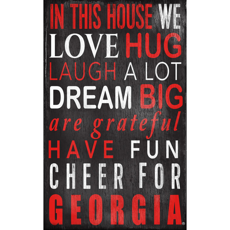 Décoration murale dans ce panneau maison NCAA, Georgia Bulldogs